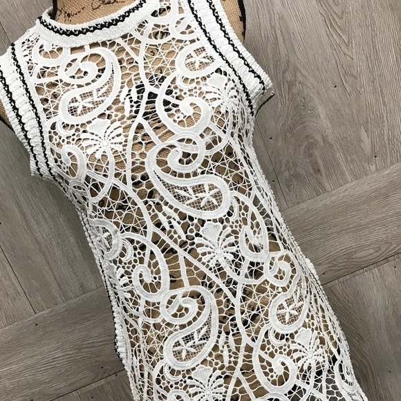 Knit Crochet Cover Up White BB796 BB797 - Picture 3 of 4